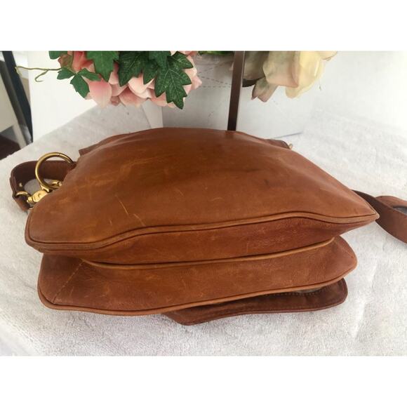 TORY BURCH STUDDED SADDLE BAG PURSE MESSENGER (500 - Picture 5 of 15